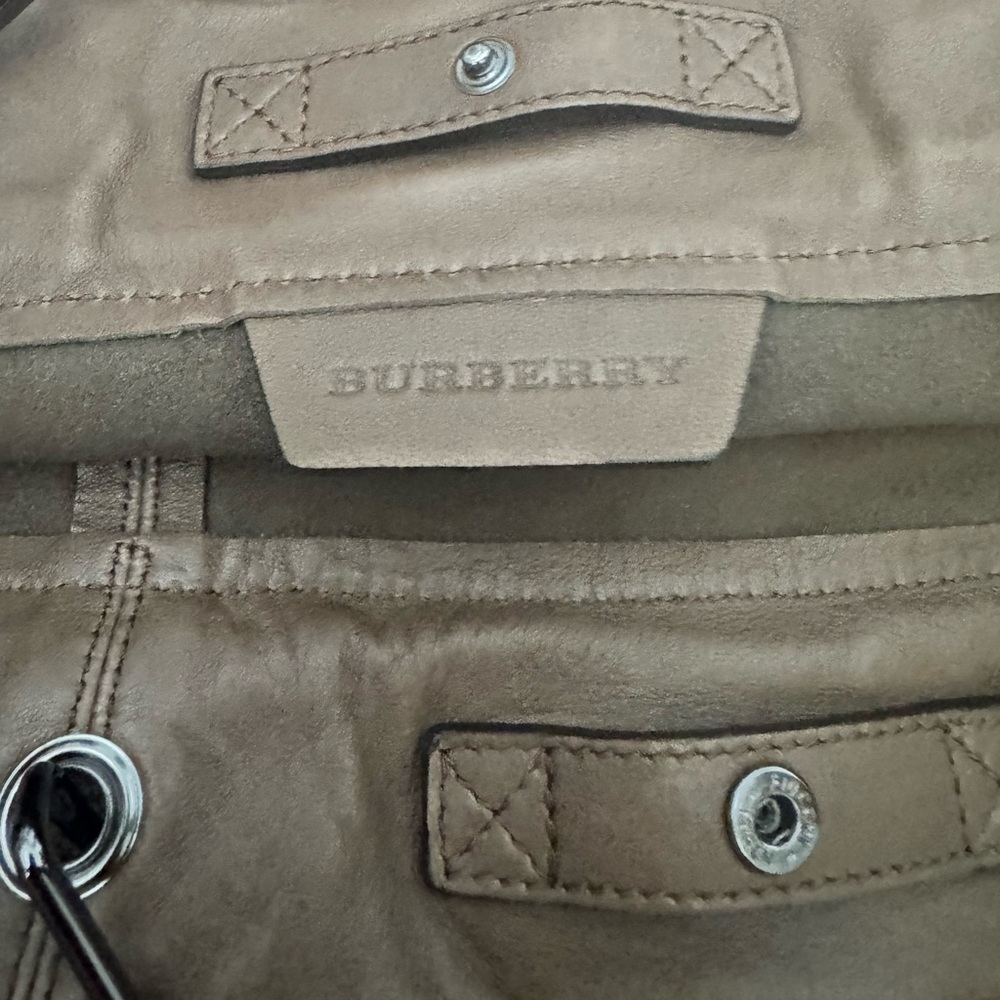 Burberry Brown Leather Tote Bag - Picture 8 of 14